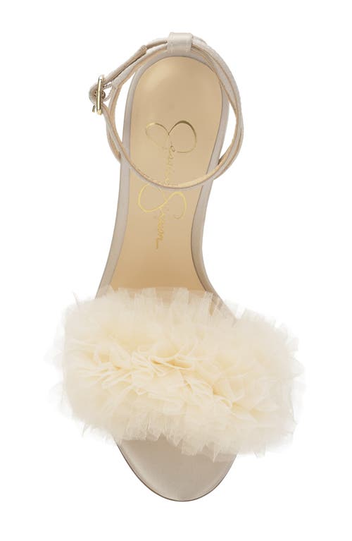 Jessica Simpson Jilria Ankle Strap Sandal In Soft Ivory