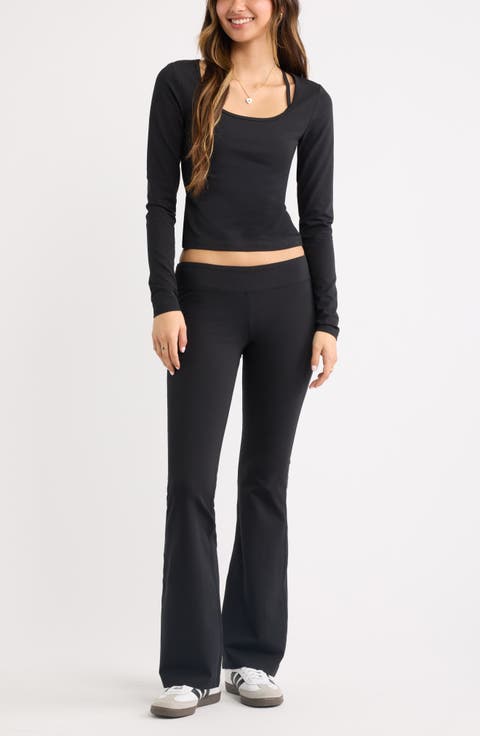 Deep Scoop Neck Long Sleeve Tee