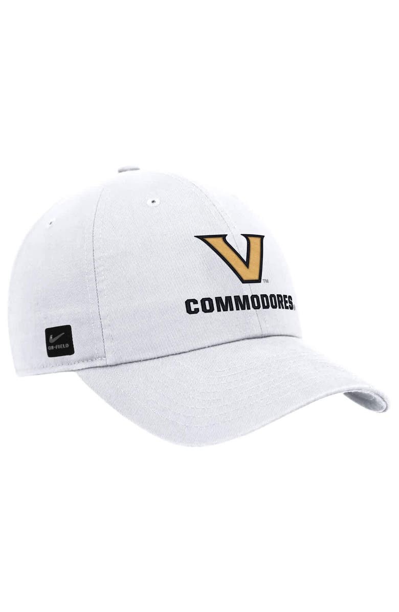 Nike Men's Nike White Vanderbilt Commodores 2025 On-Field Club Adjustable Hat, Main, color, 