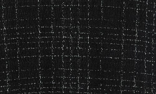 Max Studio Jacquard Crewneck Knit Top In Black