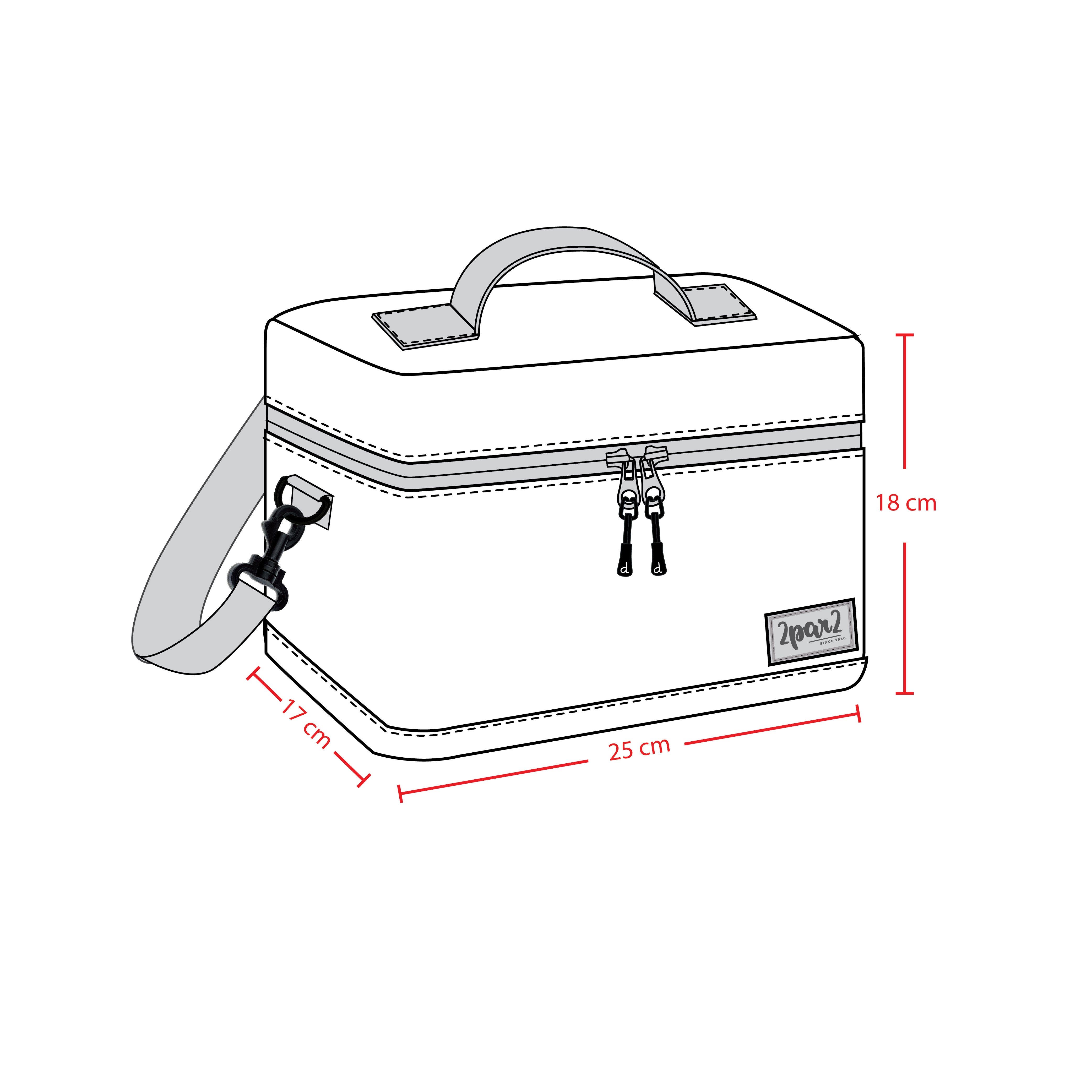 Deux par Deux Gradient Durable Functional Spacious Lunch Box, Alternate, color, Blue And Mauve Gradient