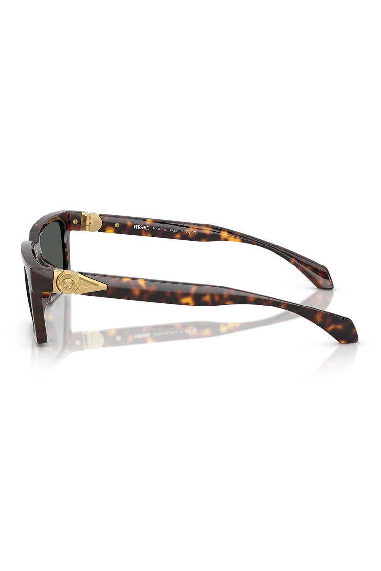 55mm Rectangular Sunglasses, Alternate, color, HAVANA
