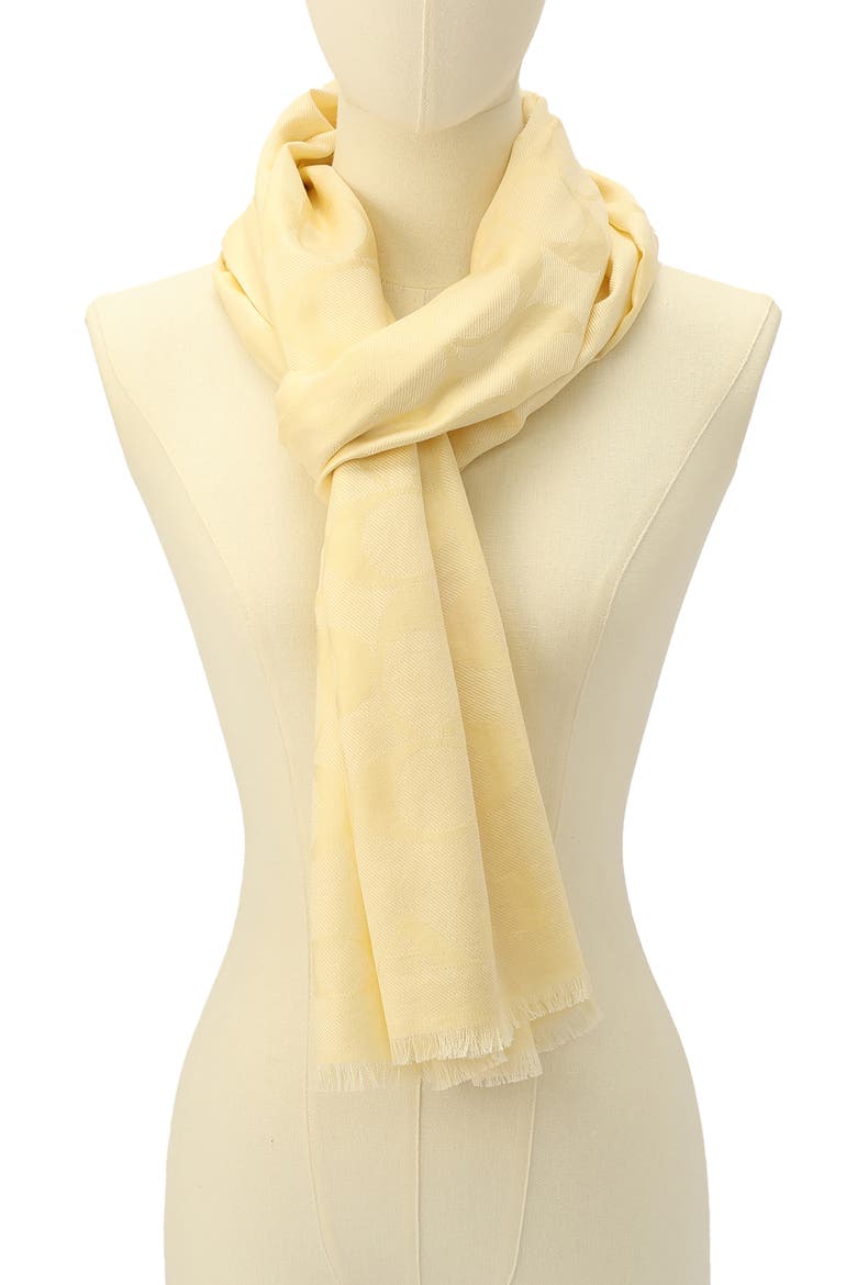 Signature-C Silk & Cotton Stole, Alternate, color, MOONLIGHT