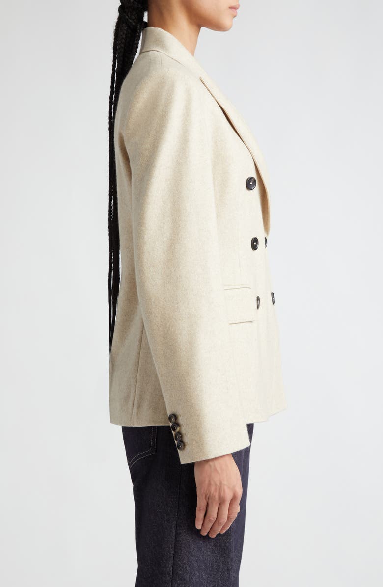 Max Mara Calata Double Breasted Cashmere & Wool Blazer, Alternate, color, 
