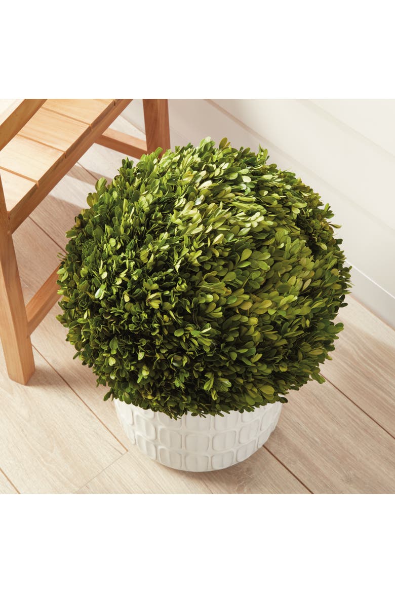 Boxwood Ball Faux (Fake) 16", Alternate, color, Green