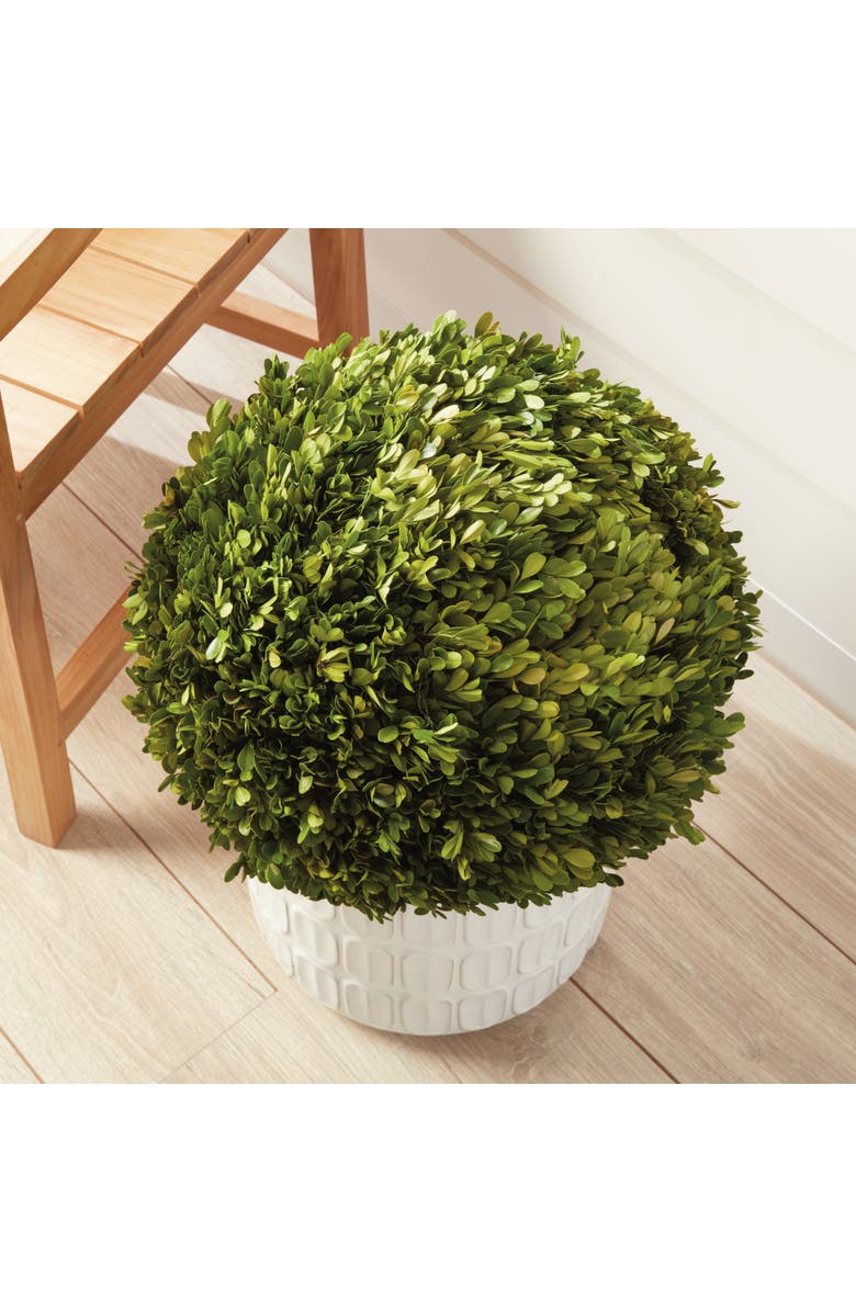 Napa Home & Garden Boxwood Ball Faux (Fake) 16", Alternate, color, Green