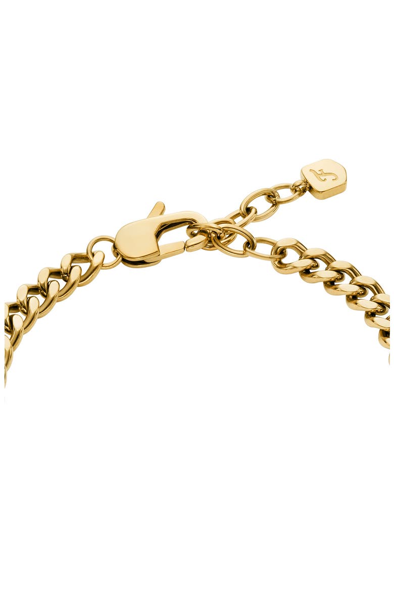 Sutton Heart Charm Chain Bracelet, Alternate, color, GOLD