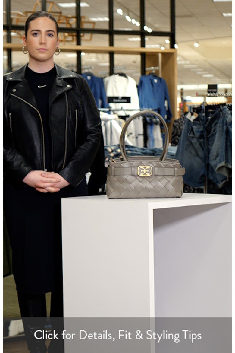 Cleo Woven Leather Shoulder Bag video