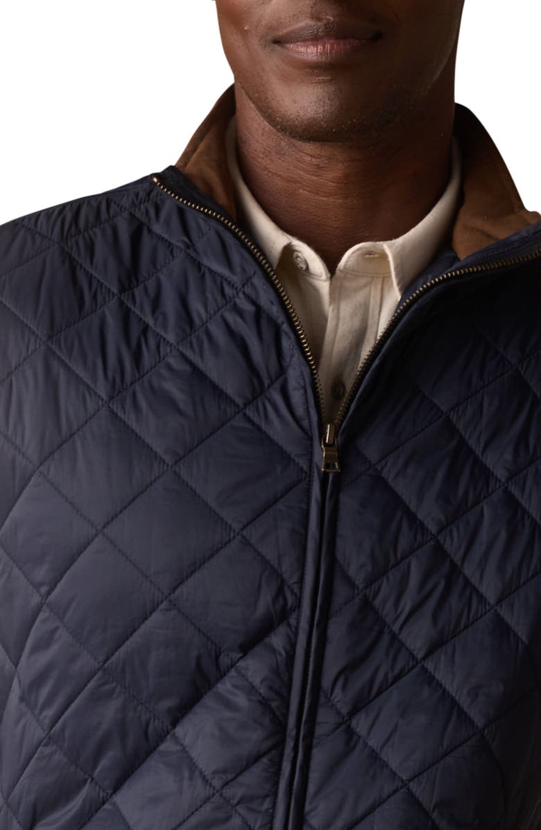 The Normal Brand Quilted Vest, Alternate, color, Navy