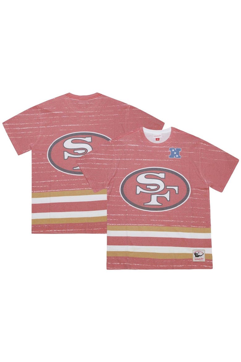 Men's Mitchell & Ness Scarlet San Francisco 49ers Jumbotron 3.0 T-Shirt, Main, color, Scarlet