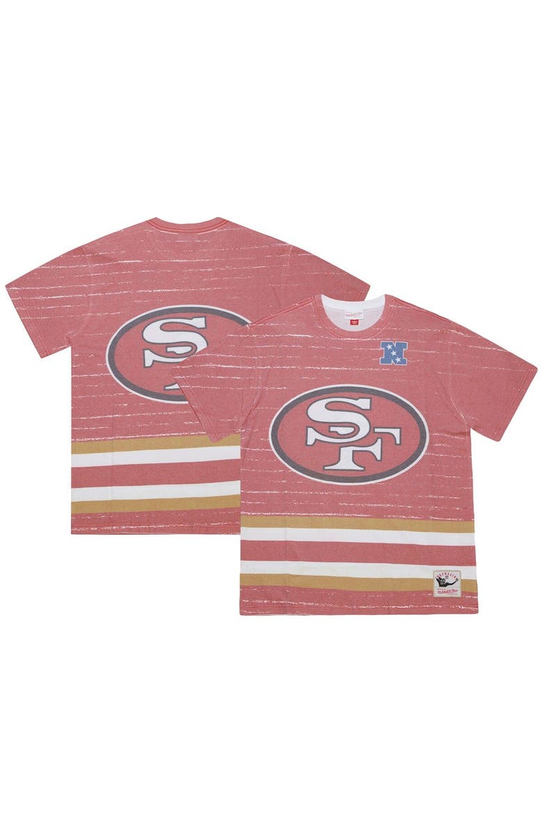 Mitchell & Ness Men's Mitchell & Ness Scarlet San Francisco 49ers Jumbotron 3.0 T-Shirt, Main, color, Scarlet
