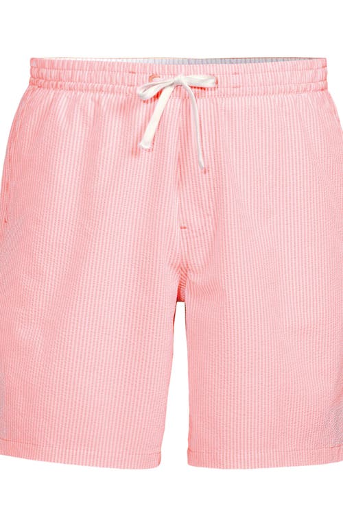 LANDS' END LANDS' END 7" SEERSUCKER BEACH TO BOARDWALK PULL ON SHORTS