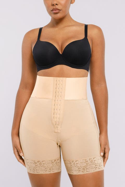 Tummy Control Boned Sculpt High Waist Shorts