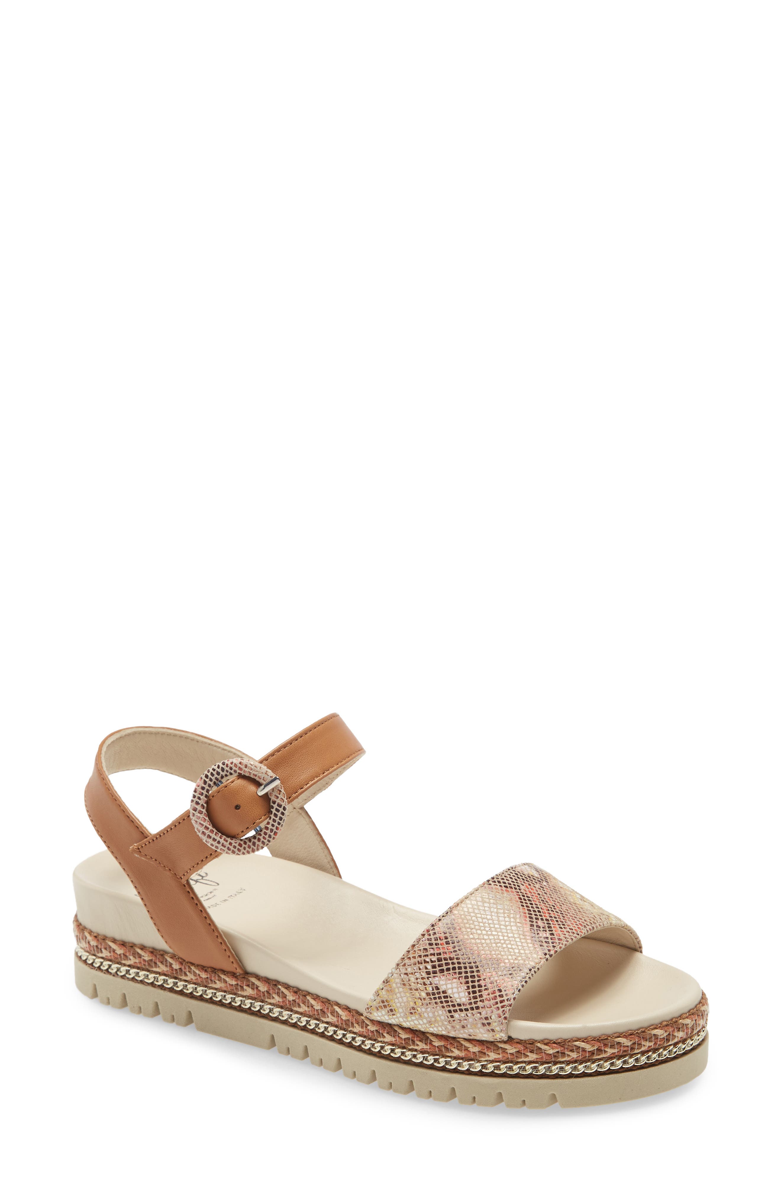 Amalfi by Rangoni Bryan Quarter Strap Platform Sandal, Main, color, 