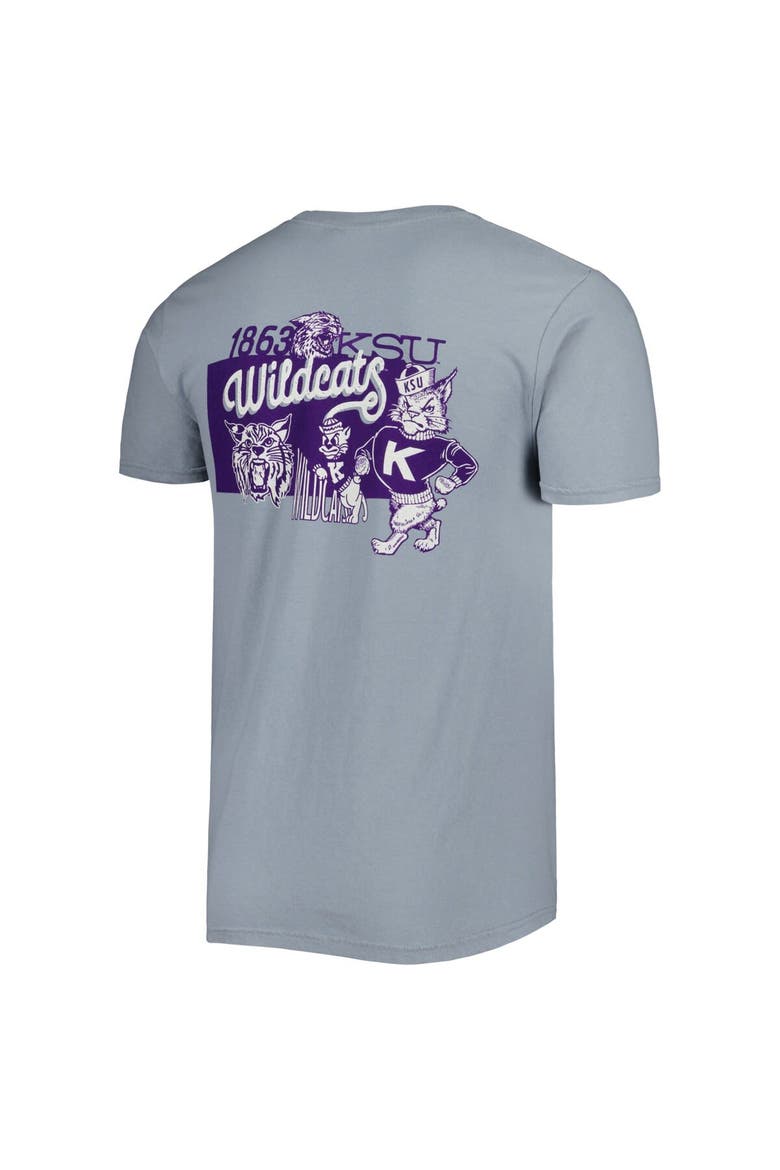 Men's Graphite Kansas State Wildcats Vault State Comfort T-Shirt, Alternate, color, Graphite