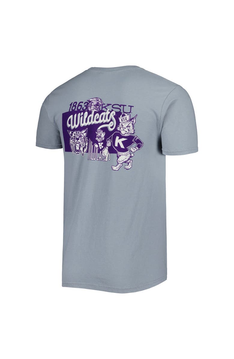 IMAGE ONE Men's Graphite Kansas State Wildcats Vault State Comfort T-Shirt, Alternate, color, Graphite