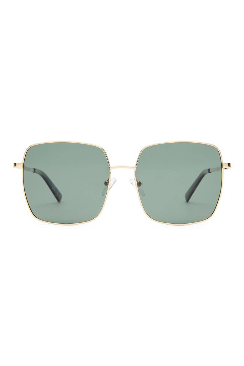 The Cherished 58mm Polarized Square Sunglasses, Main, color, GOLD