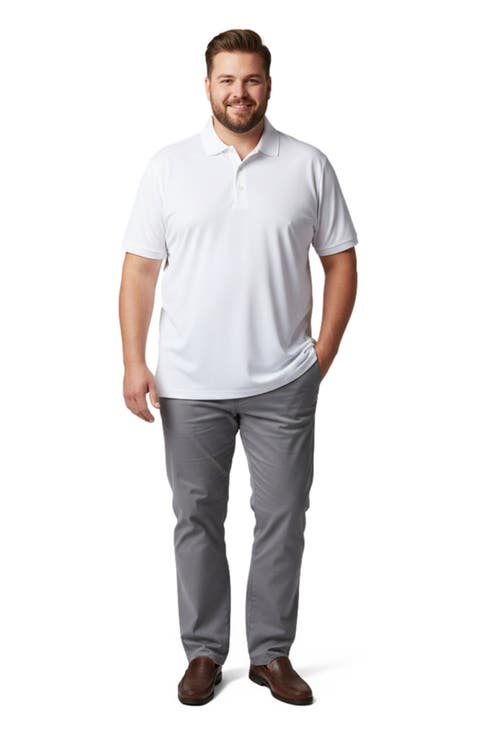 Men's Big and Tall Casual Commuter Tech Polo