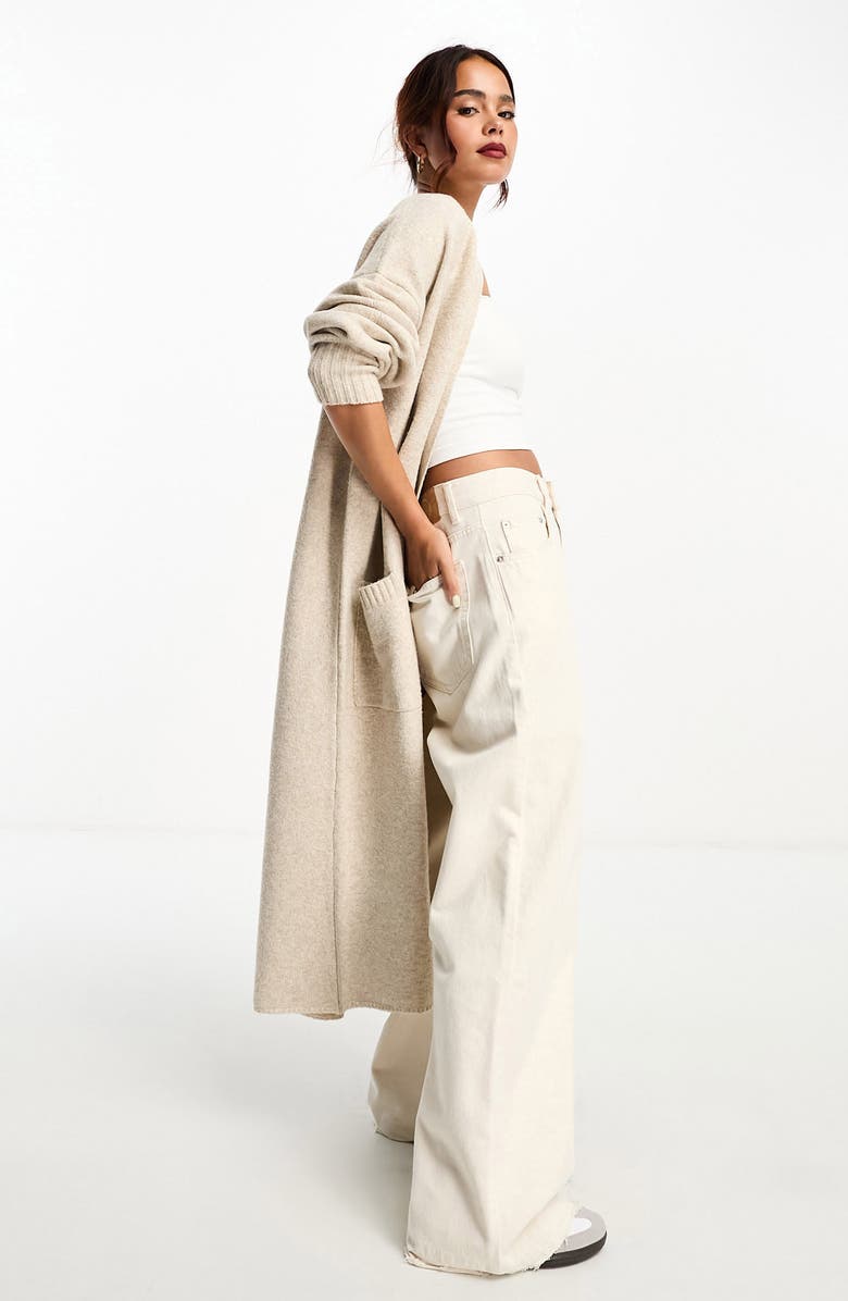ASOS DESIGN Cardigan Duster, Alternate, color, 
