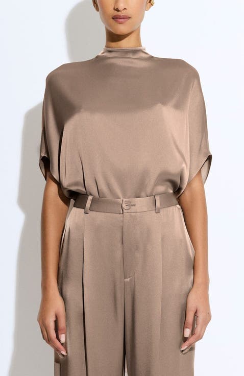 Satin Cape Tee