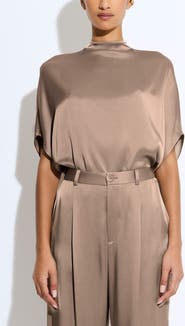 LAPOINTE Satin Cape Tee