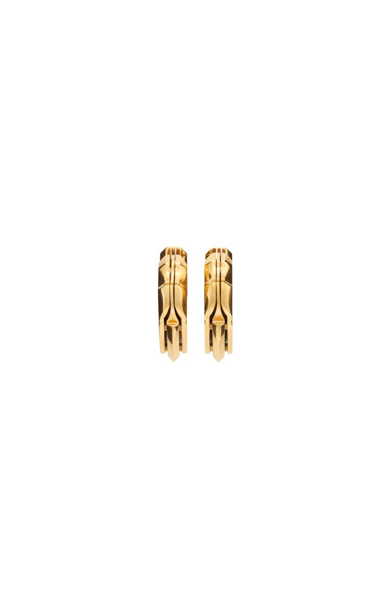 Shield Earrings, Alternate, color, Gold