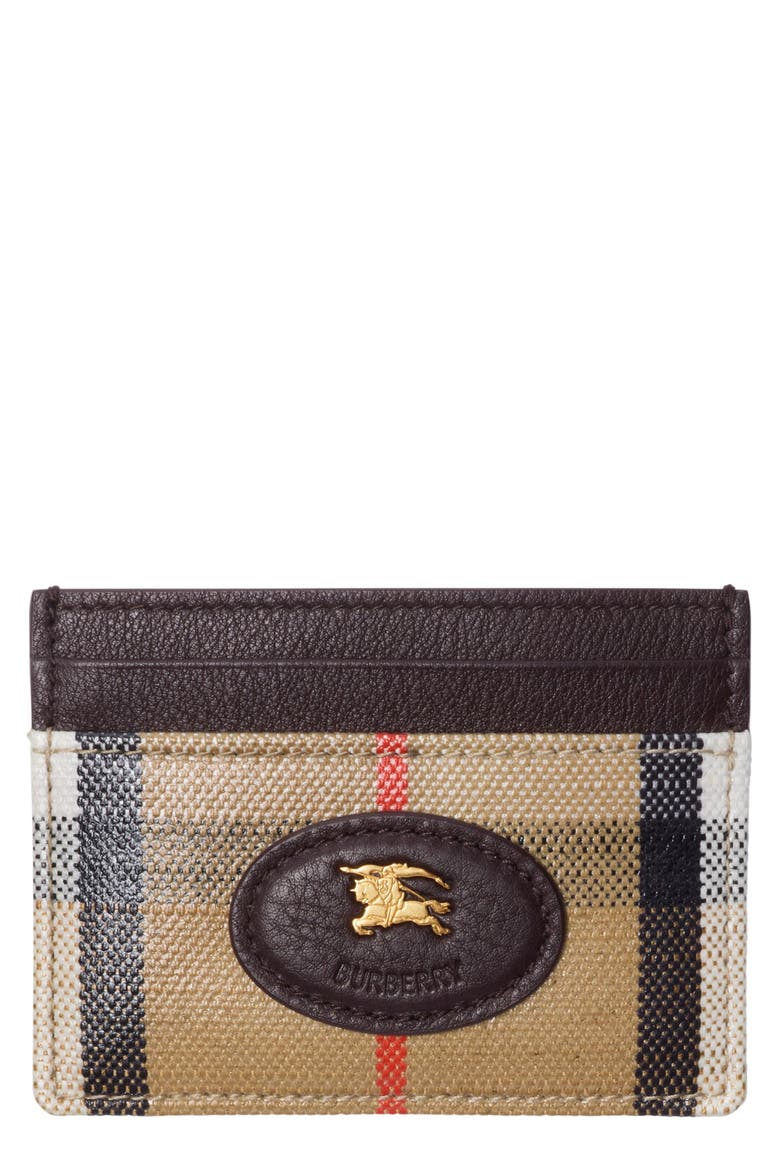 Highlands Coated Canvas Card Case, Main, color, SAND