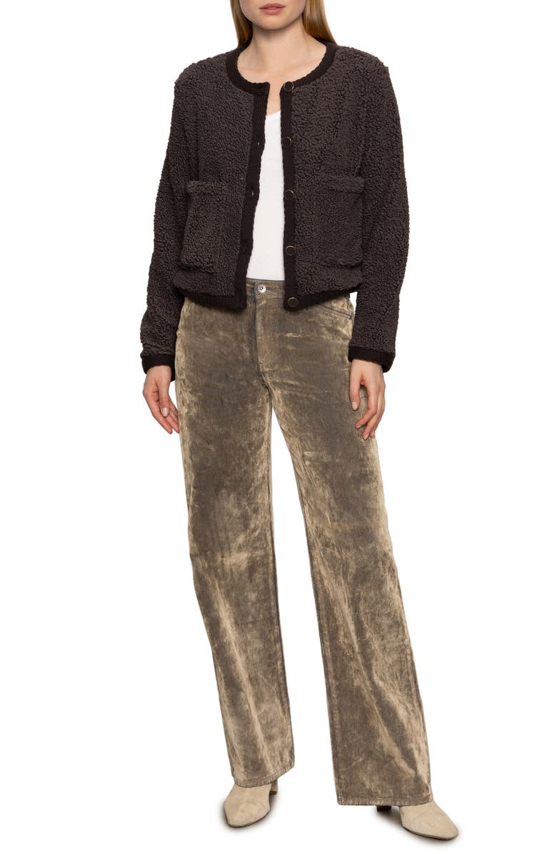 Sanctuary Cuddle Up Faux Shearling Cardigan, Alternate, color, Semi Sweet