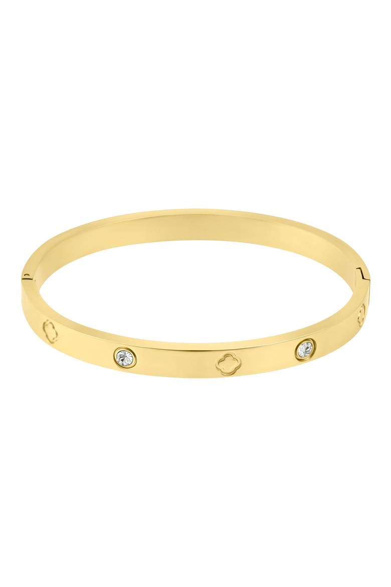 Clover & Beaded 2-Piece Bracelet Set, Alternate, color, GOLD