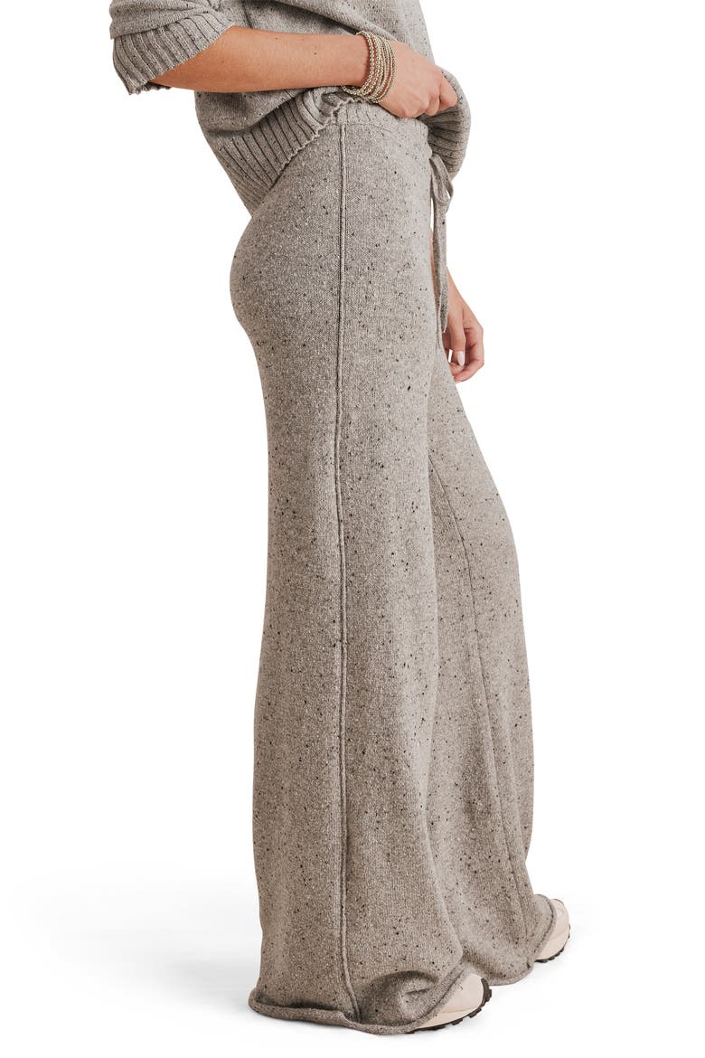 Haven Tie Waist Sweater Pants, Alternate, color, HEATHER CHARCOAL GREY