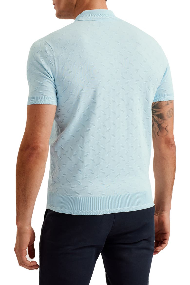 Palton Textured Sweater Polo, Alternate, color, PALE BLUE