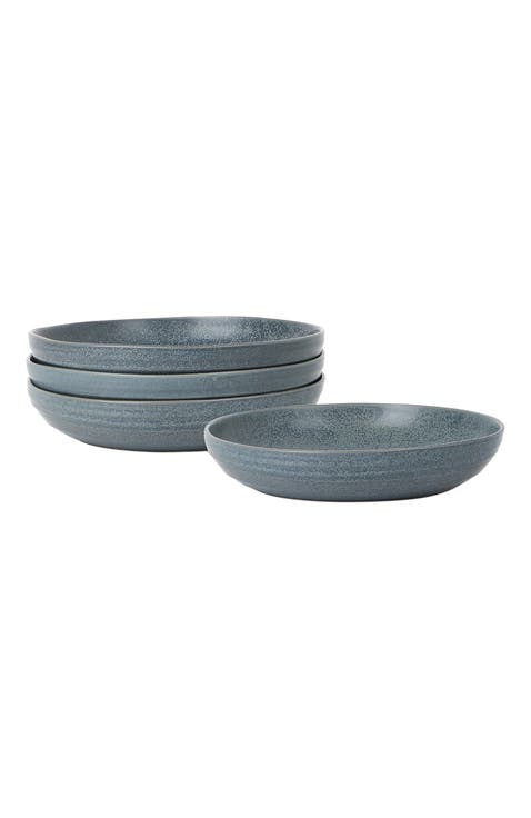 Elio Stoneware 4-Piece Pasta Bowl Set