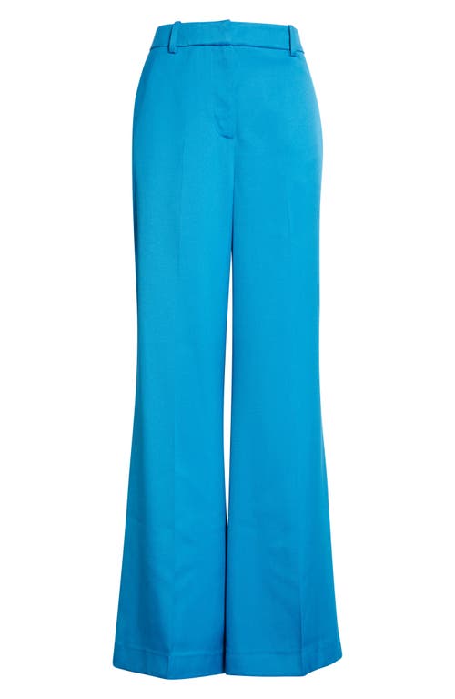 Reiss Millie Wide Leg Pants In Blue