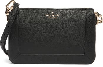 lena pebbled leather crossbody bag