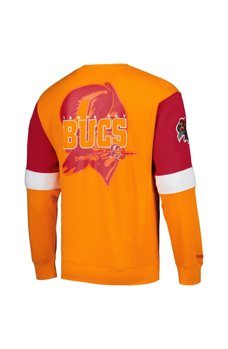 Mitchell & Ness Men's Mitchell & Ness Orange Tampa Bay Buccaneers Gridiron Classics Allover 3.0 Pullover Sweatshirt, Alternate, color, Orange