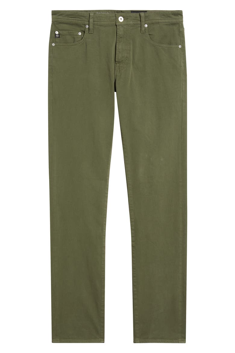 Tellis Stretch Sateen Modern Slim Pants (Nordstrom Exclusive), Alternate, color, URBAN GREEN