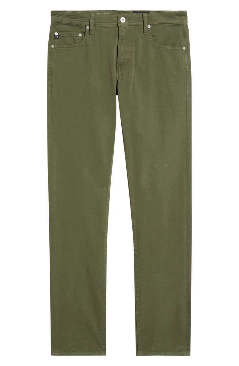 AG Tellis Stretch Sateen Modern Slim Pants, Alternate, color, Urban Green