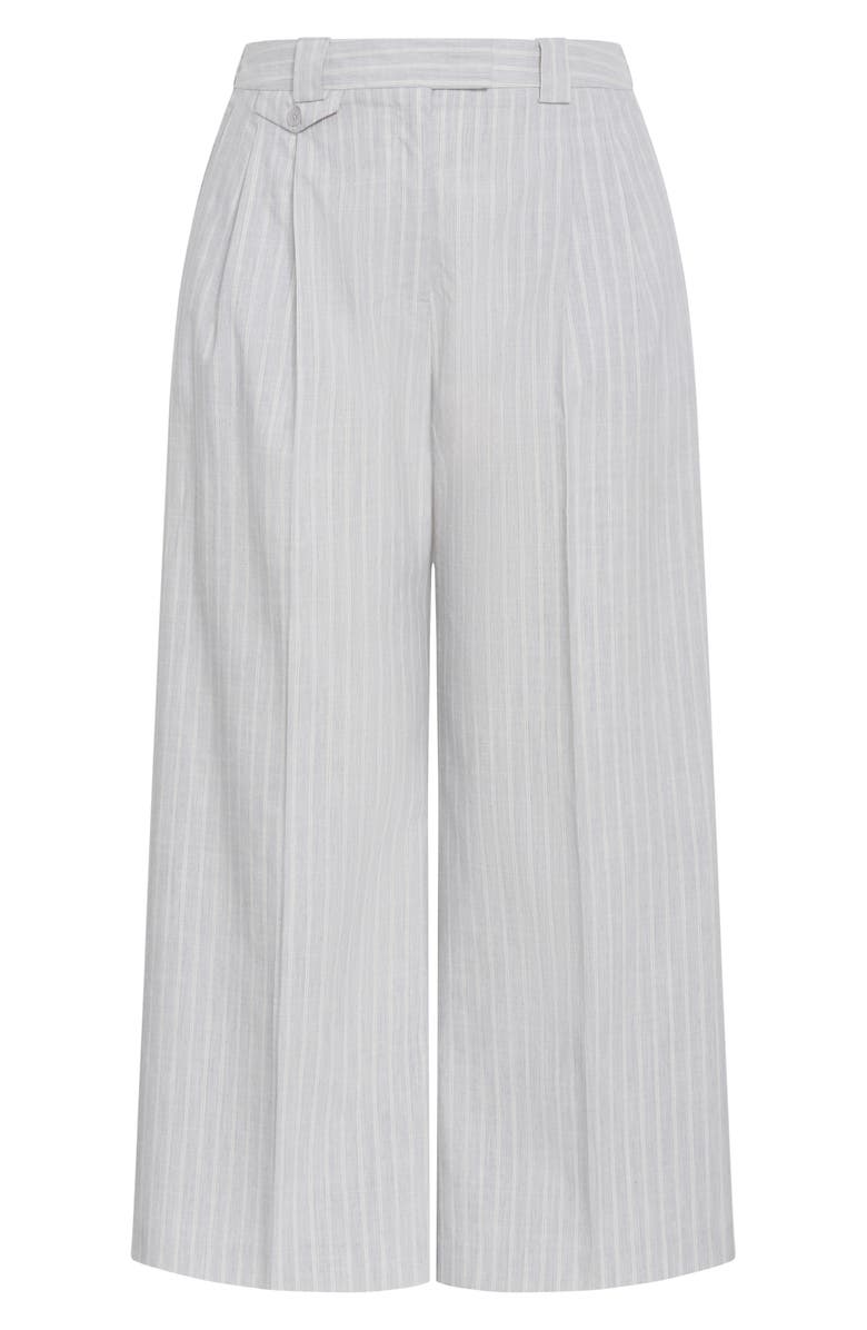 City Chic Jazmin Pants, Alternate, color, Silver Stripe
