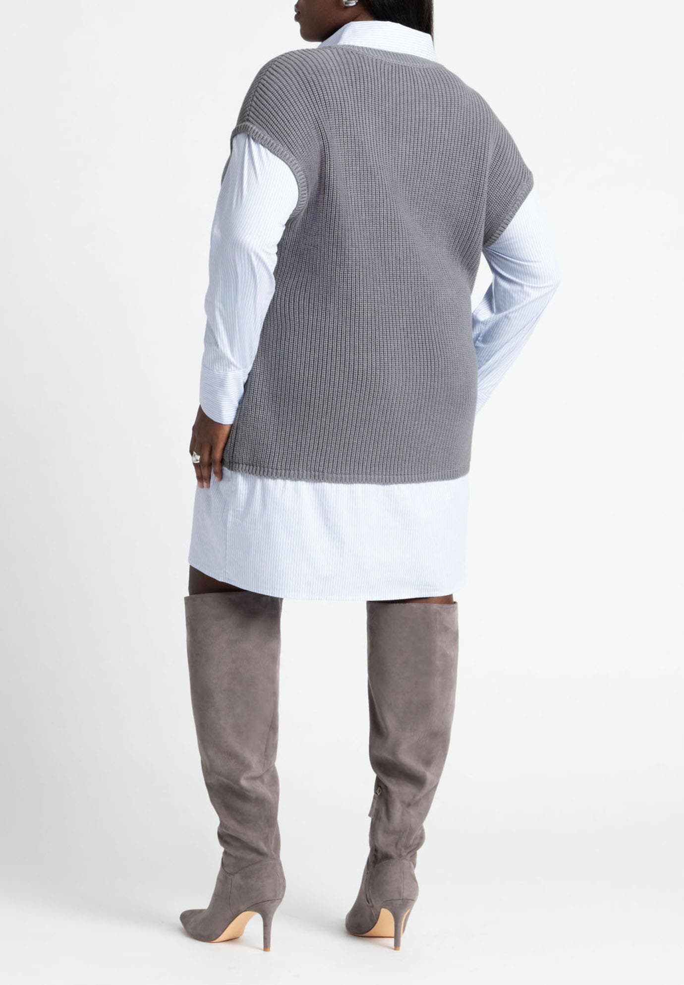 Twofer Shirt Dress - image 2