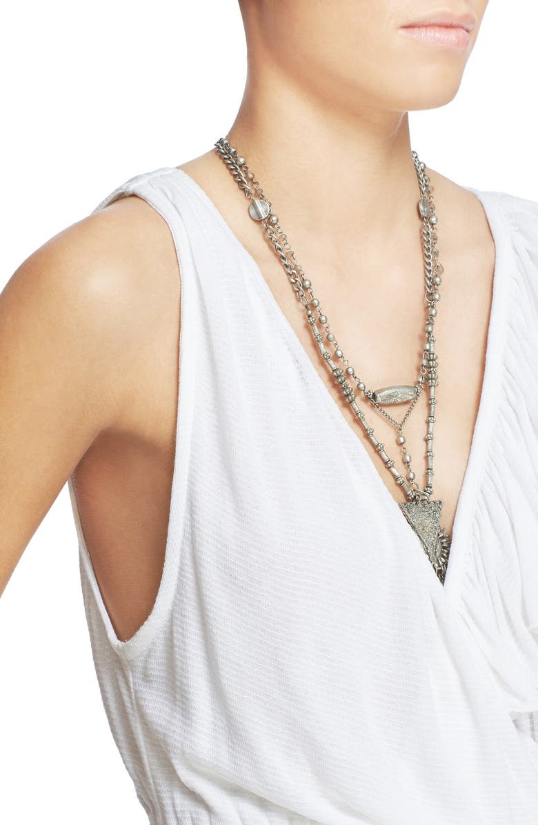 Free People 'Float Away' Asymmetrical Ruffle Tank, Alternate, color, 