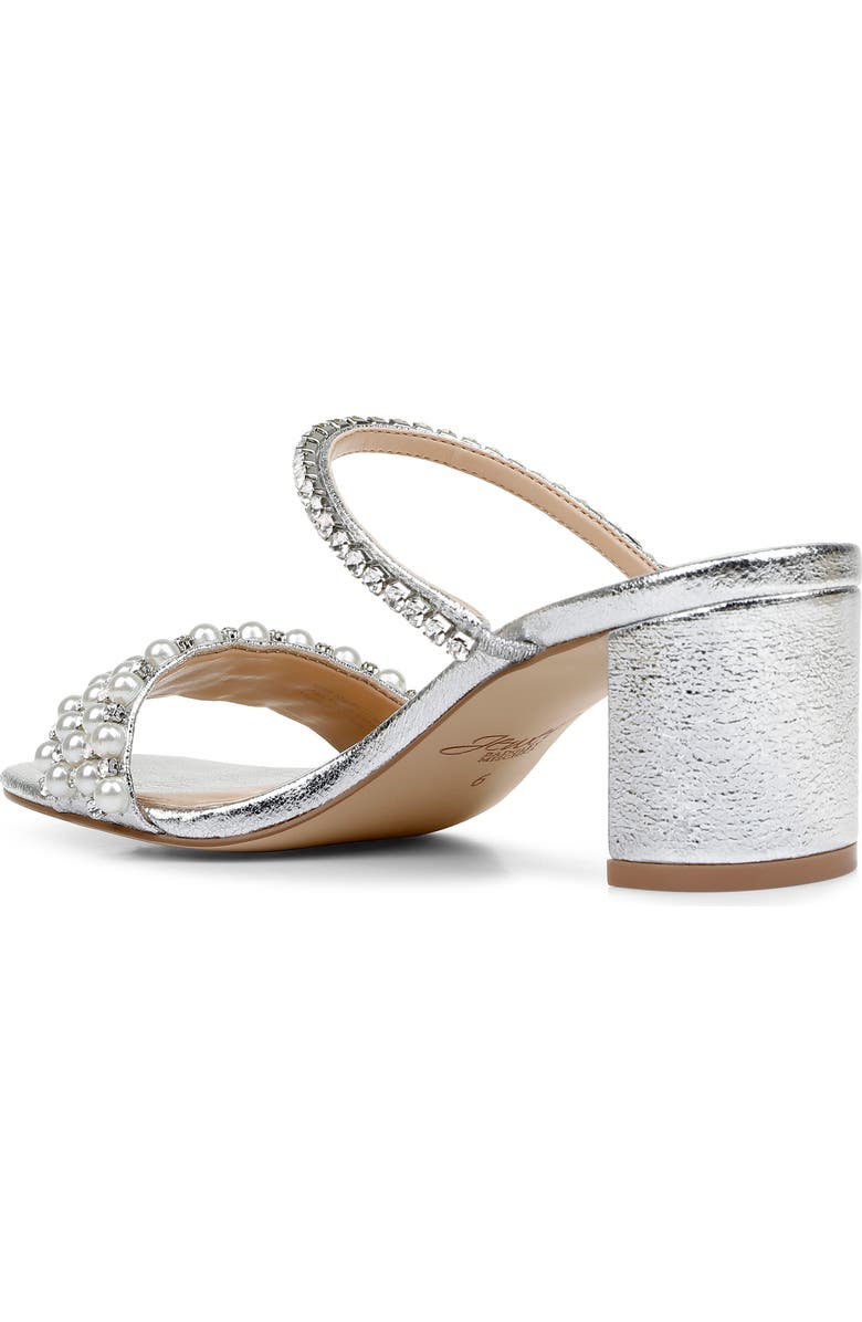 Jewel Badgley Mischka Orsen Embellished Slide Sandal, Alternate, color,
