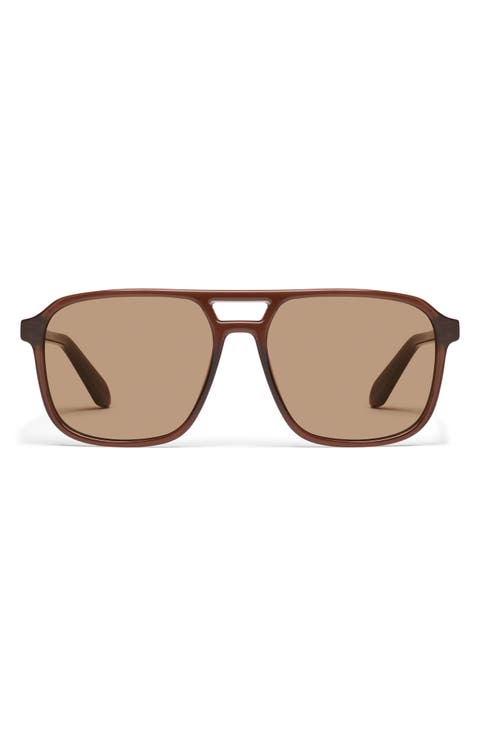 On the Fly 57mm Aviator Sunglasses