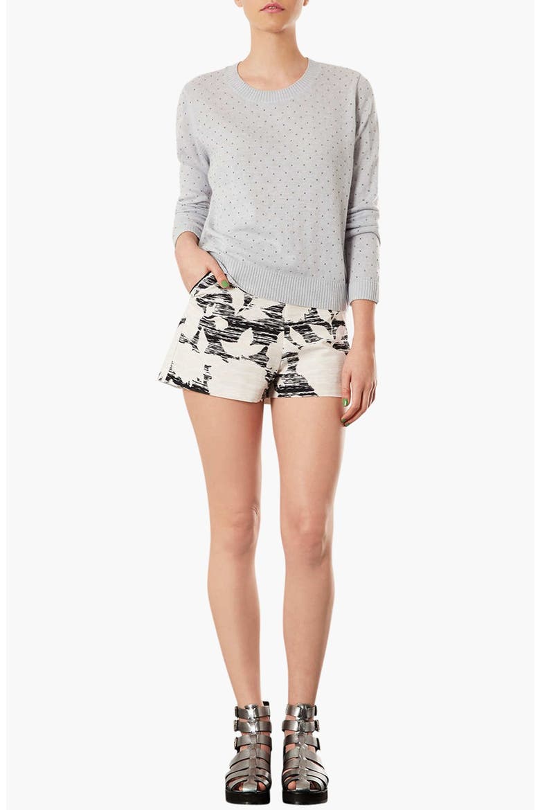 Embellished Sweater, Alternate, color, PALE GREY