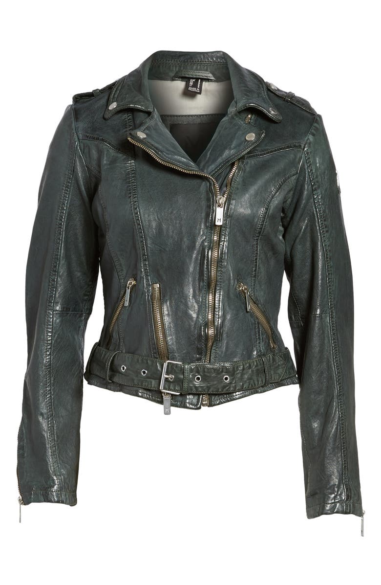 MAURITIUS Leather Jacket, Alternate, color, 