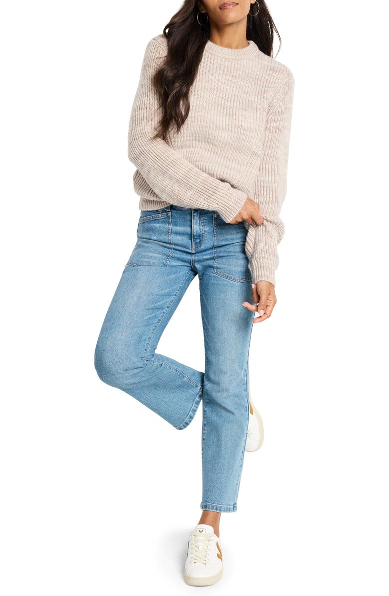 NIC+ZOE Party Mix Crewneck Sweater, Alternate, color, Neutral Multi