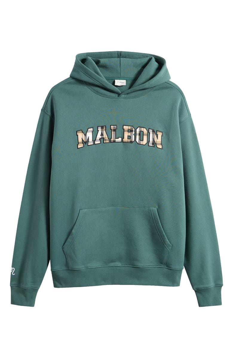 Malbon Golf Fesque Preston Hoodie, Main, color, Hunter Green