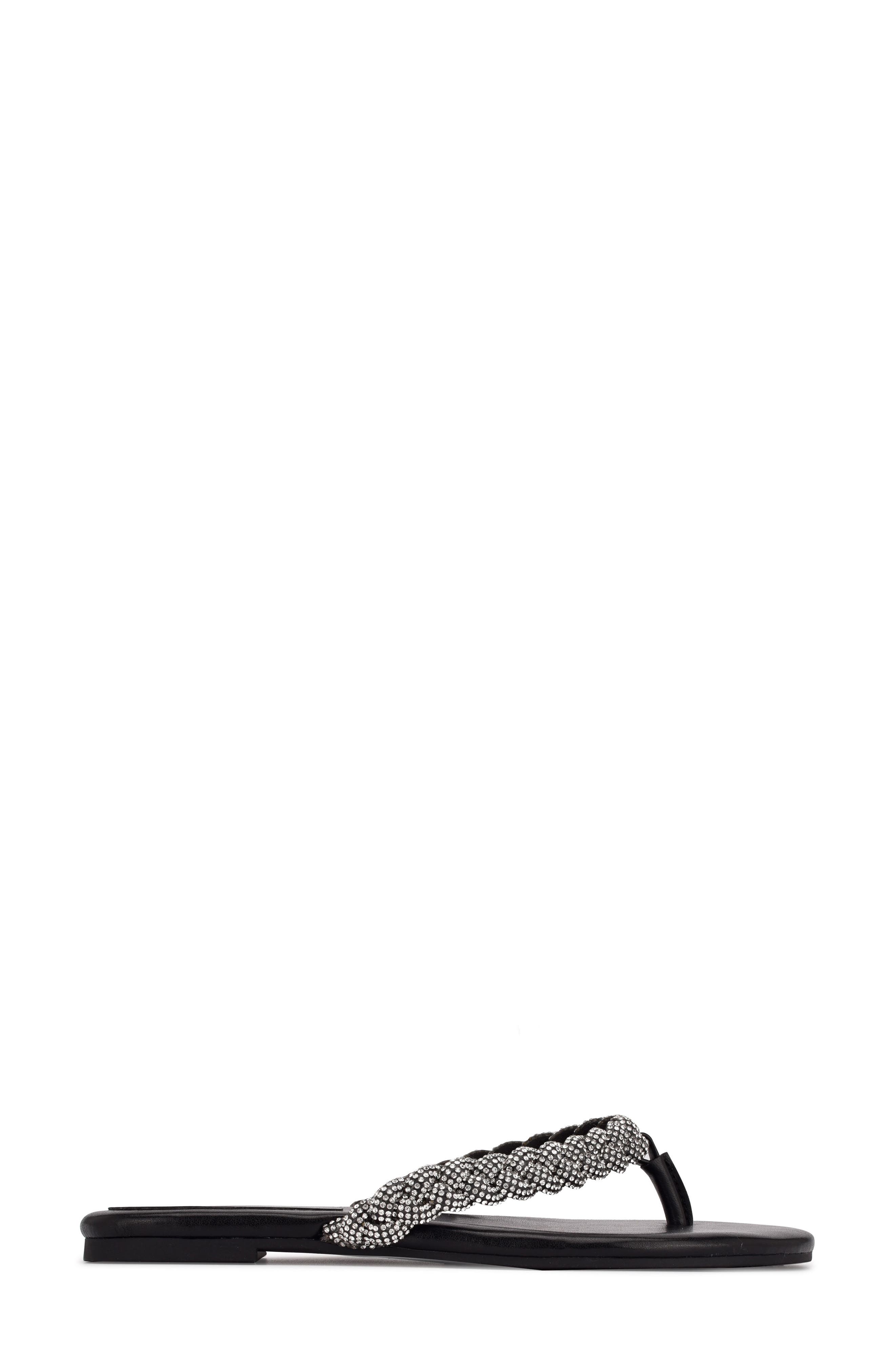 Nine West Tinee Embellished Flip Flop, Alternate, color, 