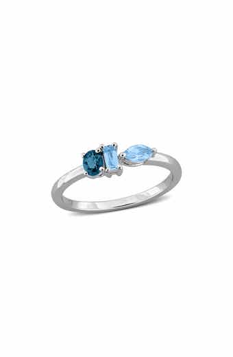 Mixed Blue Topaz Ring