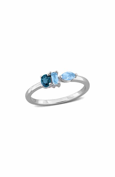 DELMAR Mixed Blue Topaz Ring