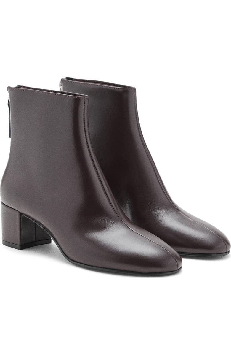 MANGO Claro Ankle Boot, Main, color, Dark Brown